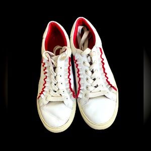 Tory Burch Tory Sport leather ruffle sneakers size 8